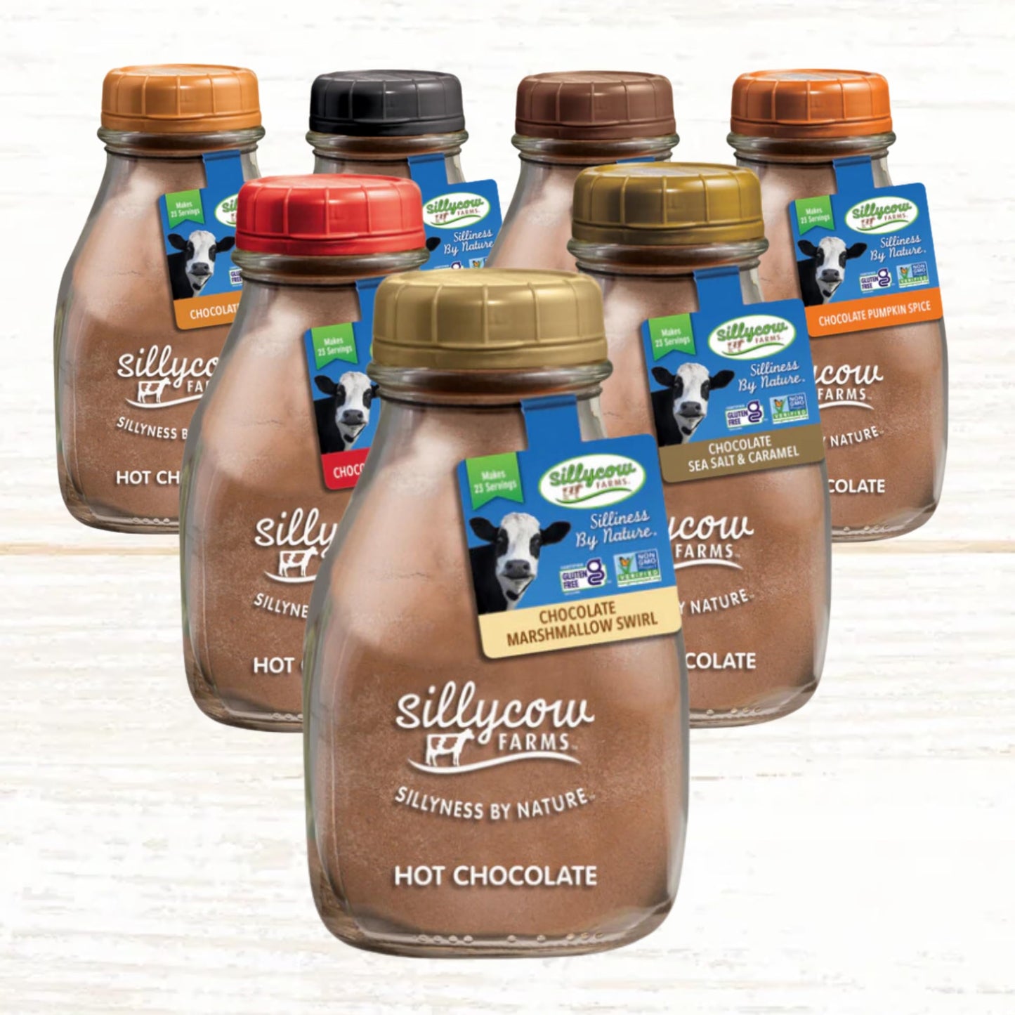 Sillycow Farms Hot Chocolate Mix Truffle Flavor | Vegan, Nut Free Certified Quality Cocoa Powder | Gluten-Free, Non-Gmo & Dairy-