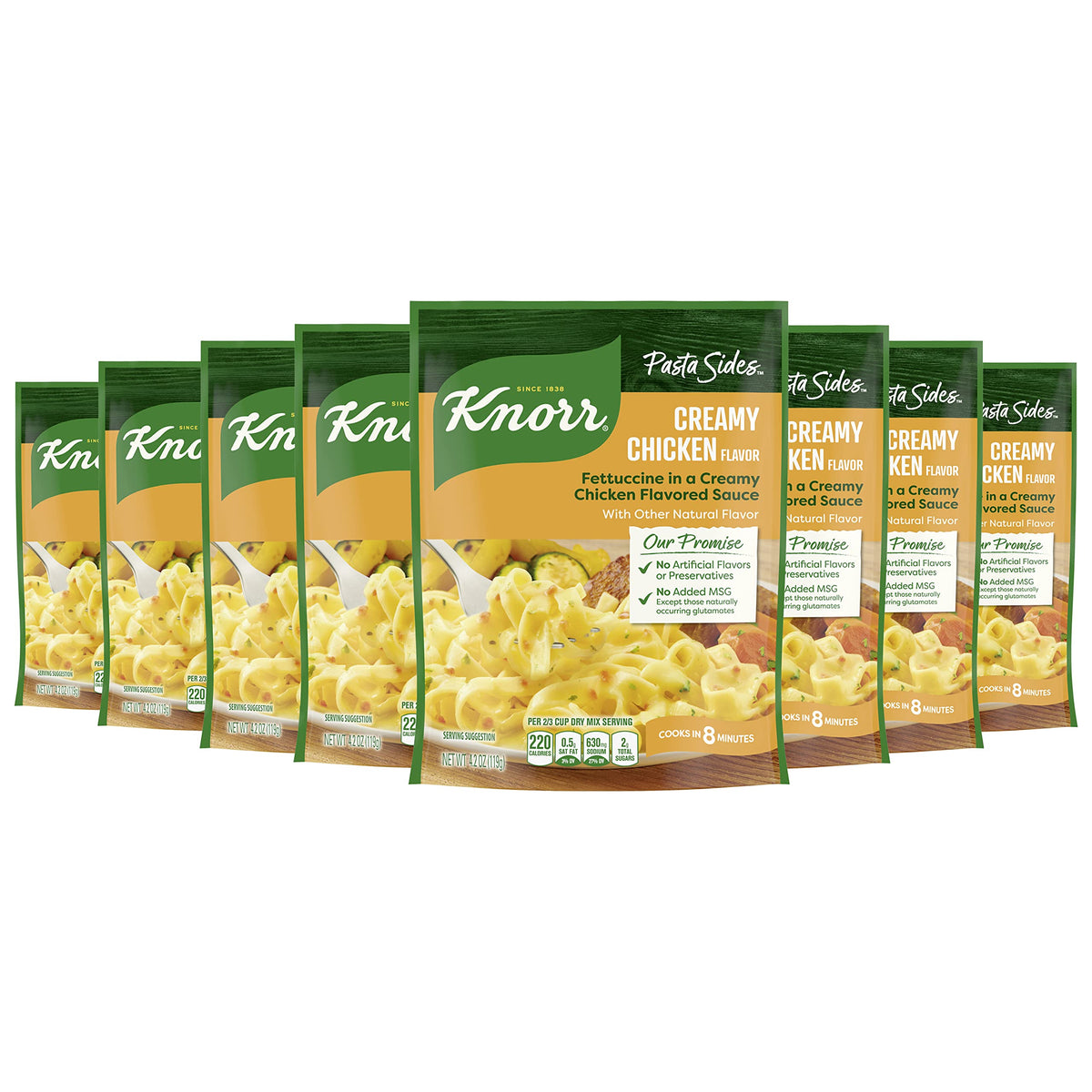 Knorr Pasta Side Dish, Creamy Chicken, 4.2 Oz (Pack Of 8)
