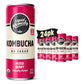 Liquid Remedy Kombucha Sugar Free Organic Drink, Low Calorie, Probiotic Like Tea For Gut Health - Mixed Berry - 8.5 Fl Oz Can, 2