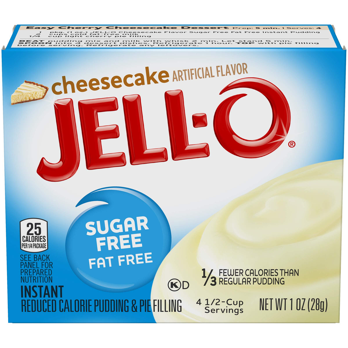 Jell-O Cheesecake Sugar Free Pudding & Pie Filling Pack Of 5