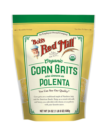 Bobs Red Mill Organic Corn Grits/ Polenta, 24 Oz
