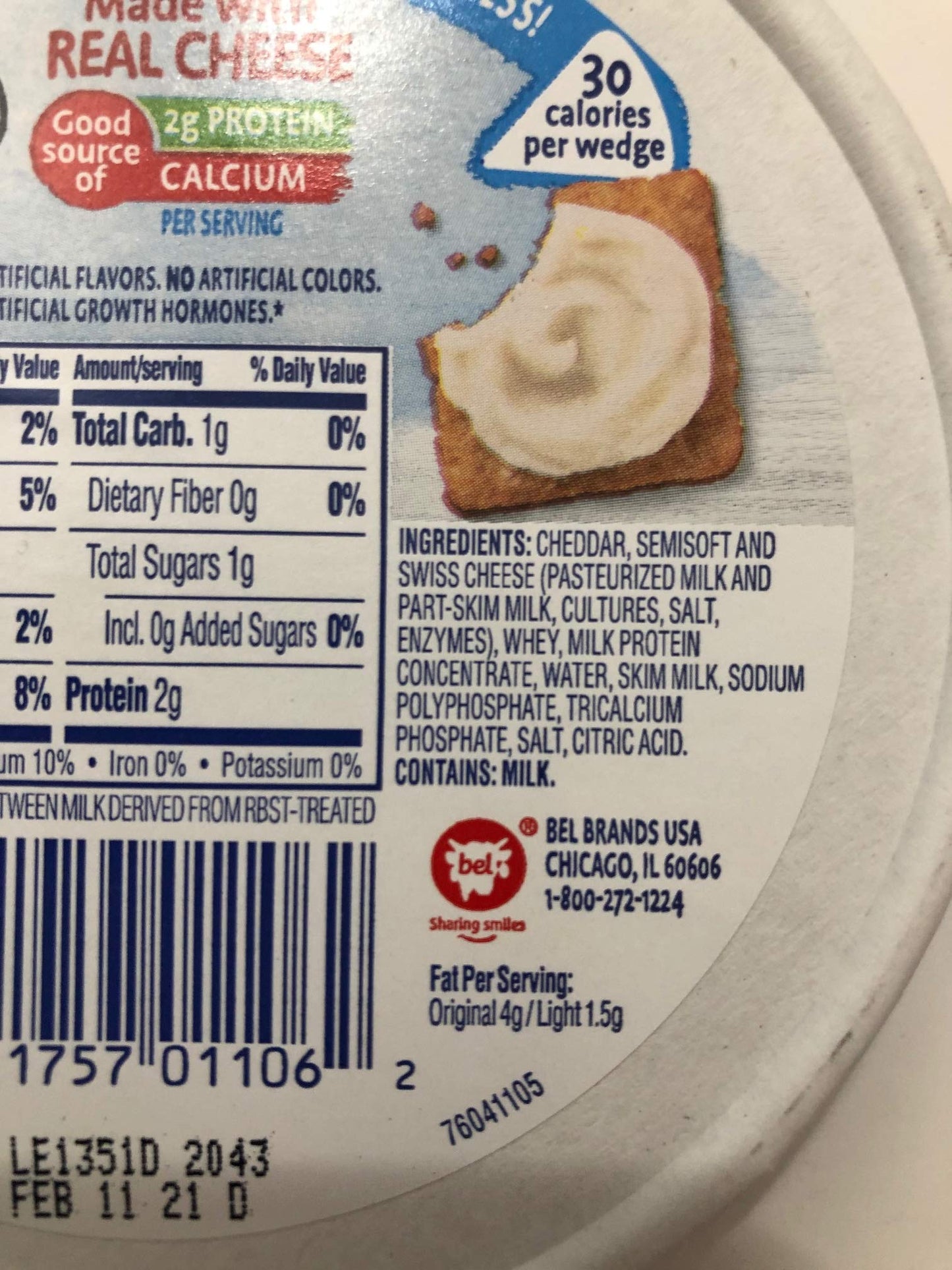 The Laughing Cow Spreadable Cheese Wedge Variety pack