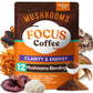 Venture Pal Mushroom Collagen Coffee - Instant Coffee with Biotin, Folate & Vitamin C - 30 Servings