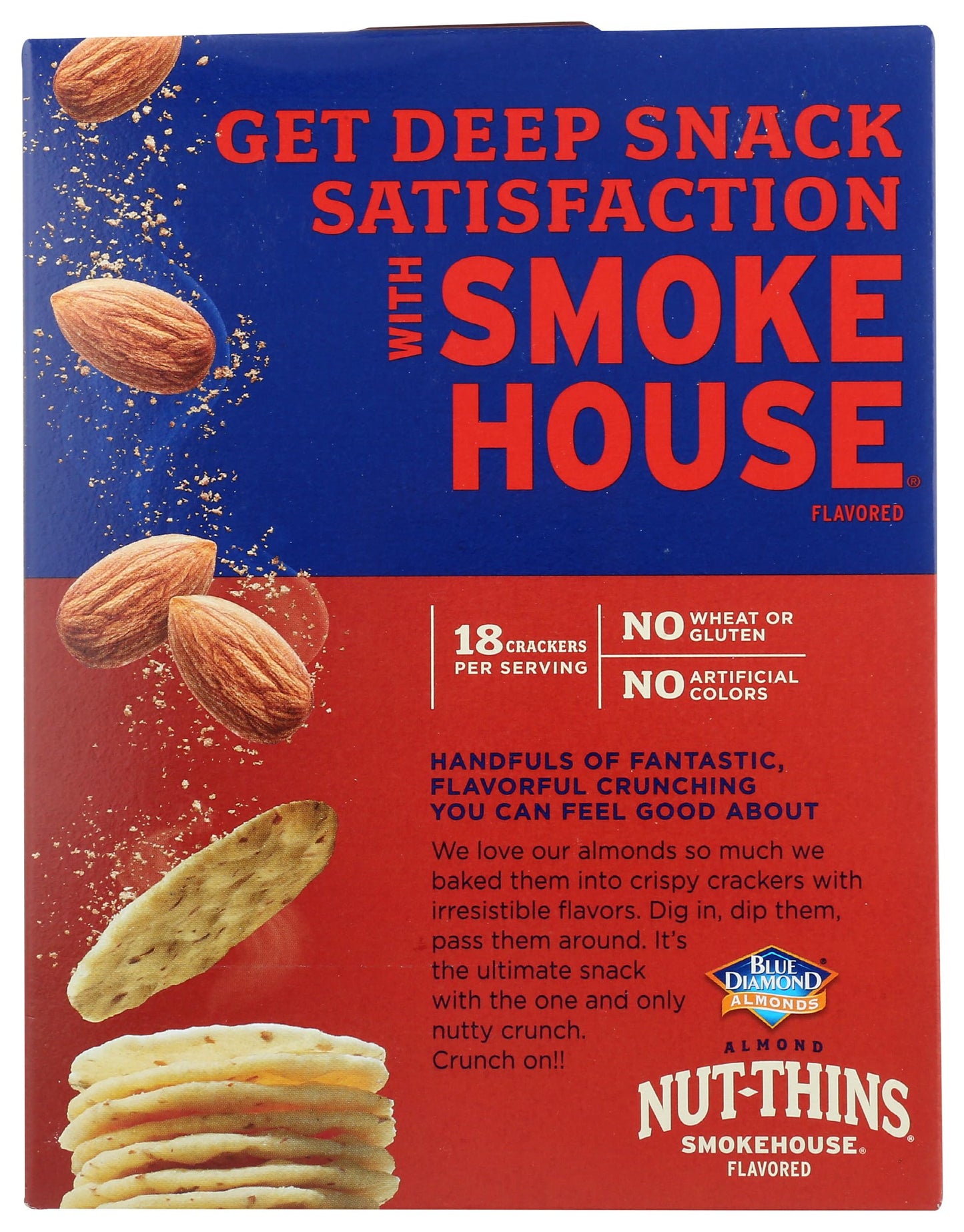 Blue Diamond, Almond Nut Thin  Ers, Smokehouse, 4.25 Ounce