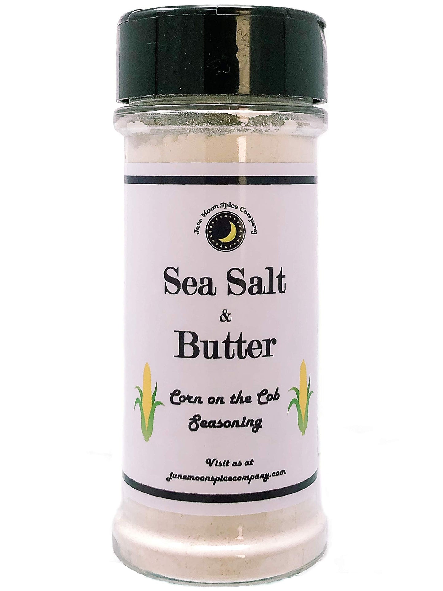 June Moon Spice Company Sea Salt & Butter Corn on the Cob Seasoning, 5.5 Fl Oz, White, Calorie Free, Gourmet Small Batch