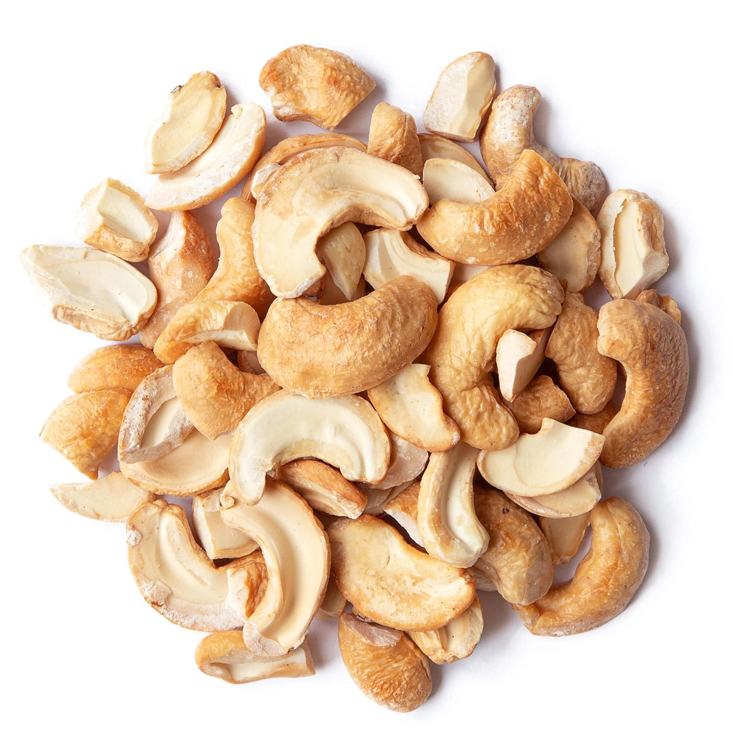 Food To Live - Dry Roasted Cashew Halves And Pieces, 8 Ounces - Unsalted Oven Roasted, No Oil Added, Keto, Kosher. High In Prote
