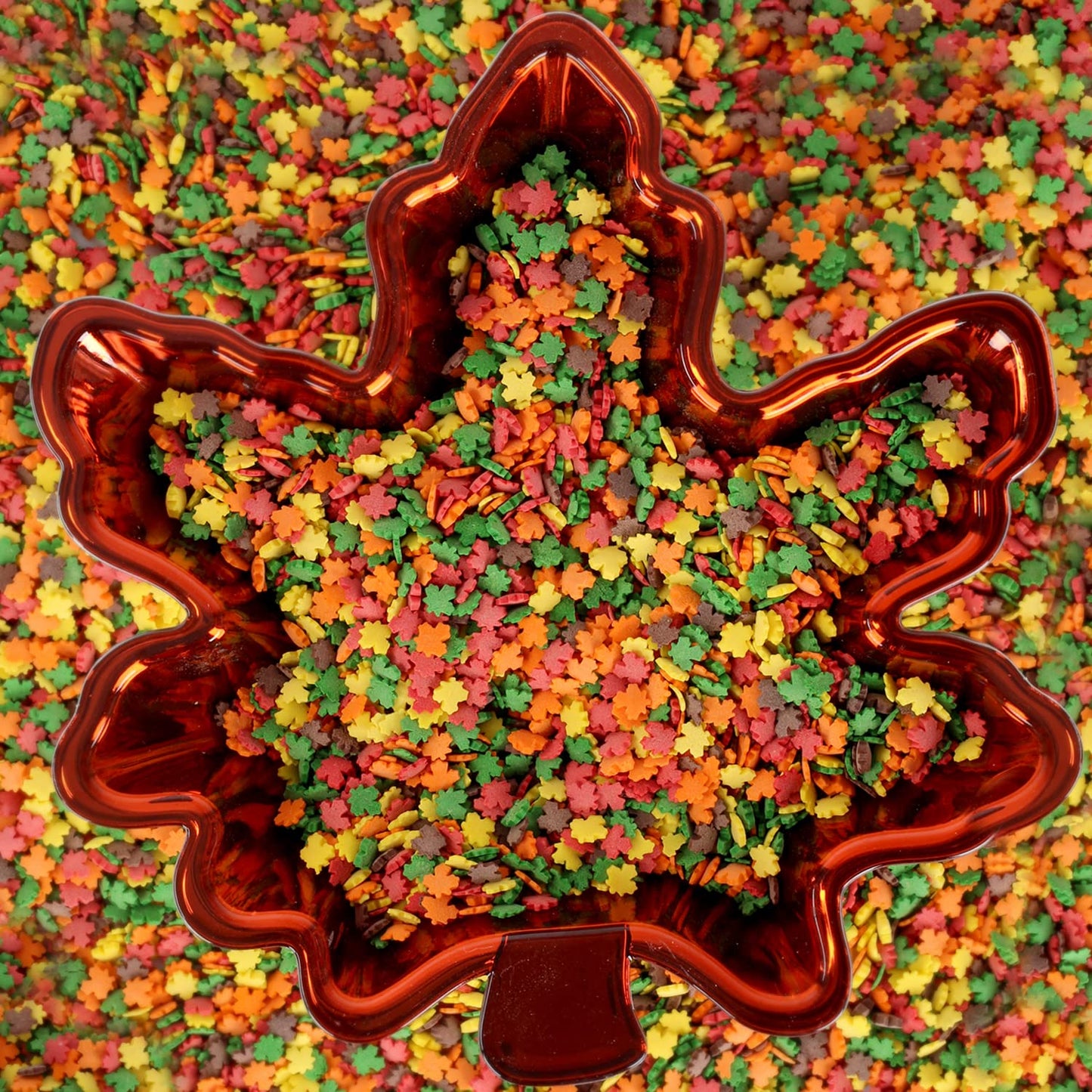 Fall Sprinkles - 1.7 Pounds - Bulk Fall Pumpkin Sprinkles - Fall Leaf Sprinkles for Baking - Autumn Leaf Sprinkles - Thanksgivin