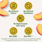 Del Monte Diced Peaches in 100% Juice, 4oz (4 Cups) Fruit Cup Snacks