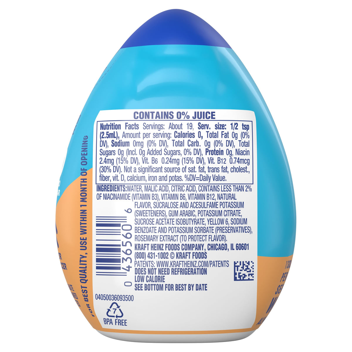 Mio Vitamins Liquid Water Enhancer, Orange Vanilla, 1.62 Fl Oz. (Pack Of 12)