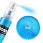 DecorRom Edible Glitter Spray - 3/4oz Luster Dust, Food Grade Shimmer Powder for Cake Decorating, Cocktails, Blue