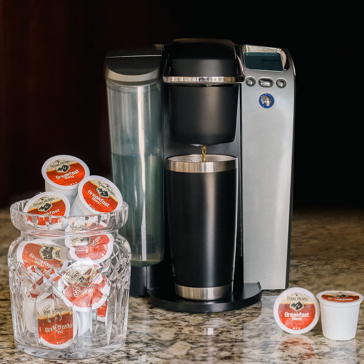 Roast Ridge Single Serve Coffee Pods for Keurig, Breakfast Blend, Light Roast, 100 Count