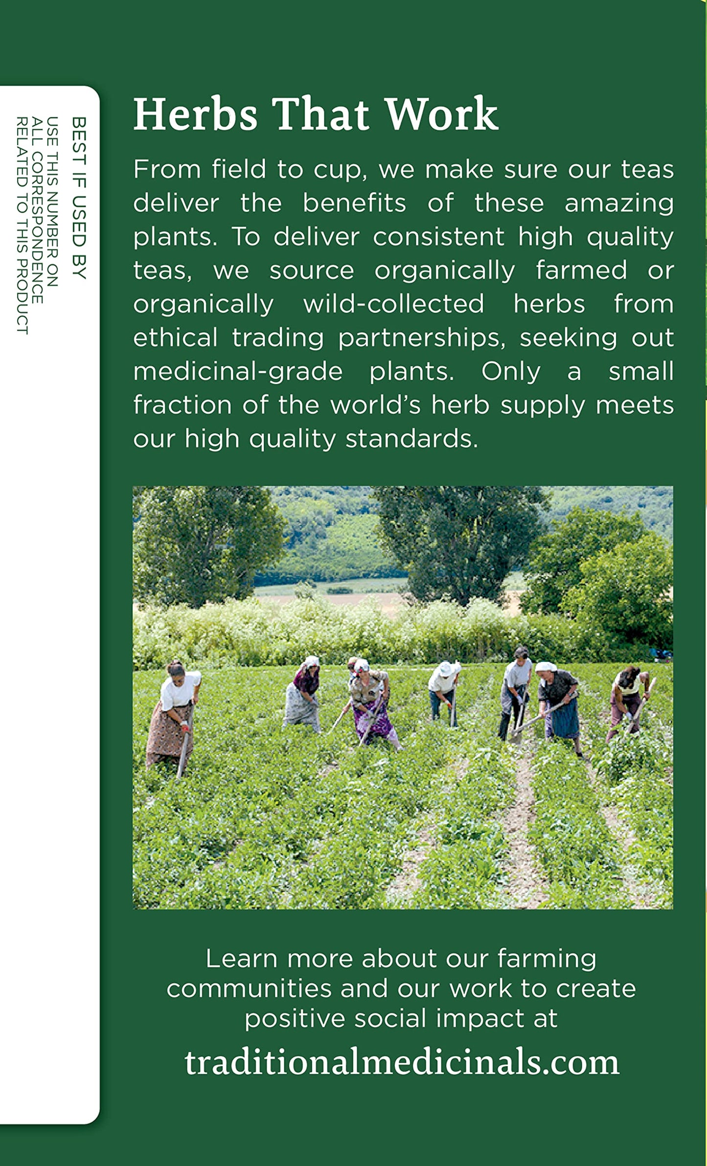 Traditional Medicinals Organic Lemon Balm Herbal Tea  Calming and Supports Digestion (Pack of 2) - 32 Tea Bags Total