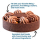 Cambie Round Chocolate Medium Tart Shells, 2.17 in Diameter, French Style Cocoa Tarts with Dark Chocolate Coating (Pack of 40)