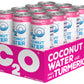 C2O Coconut Water with Ginger, Lime & Turmeric - 12 Pack, 17.5 FL OZ - Non-GMO Natural Hydration & Electrolytes