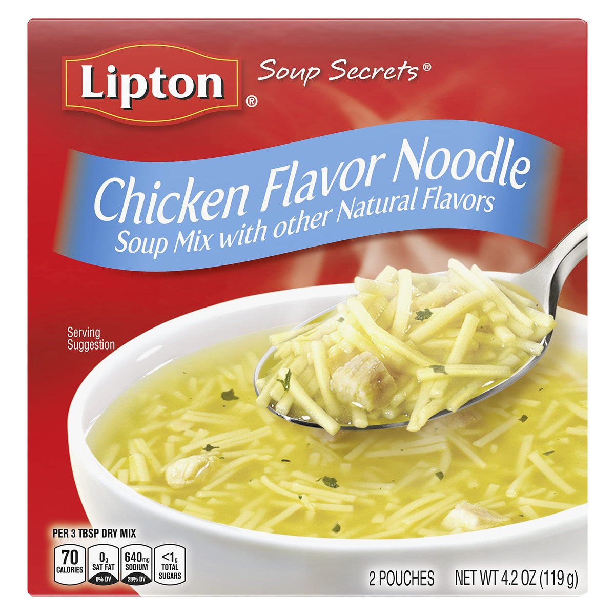 Soup Secrets Lipton Instant Soup Mix Chicken Noodle 4.2 Ounce (Pack Of 24)
