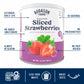 Augason Farms Freeze Dried Sliced Strawberries Can - Gluten Free Snack For Baking, Smoothies, And Emergency Storage - Healthy Individual Fruit Snacks – 6.5 Ounces (18 Servings)