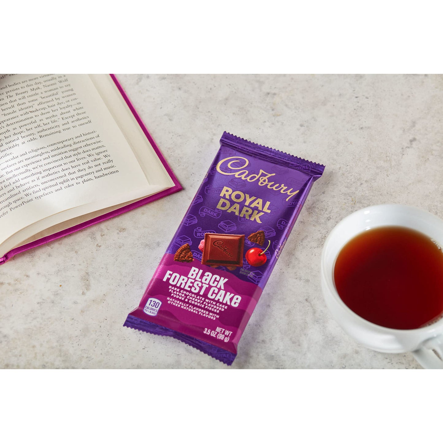 CADBURY ROYAL DARK Black Forest Cake Dark Chocolate Candy Bars, 3.5 oz (14 Count)