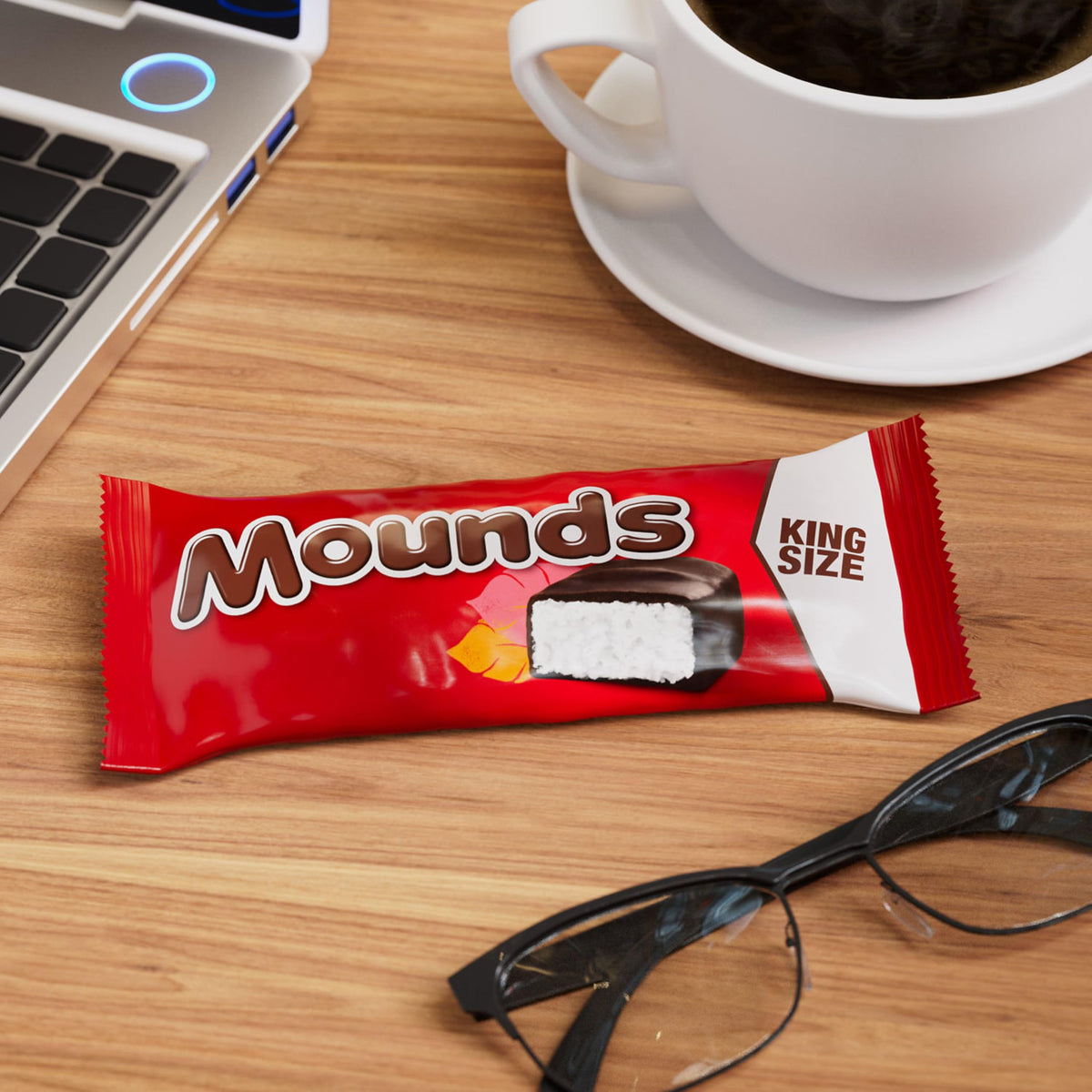 MOUNDS Coconut and Dark Chocolate King Size  Candy Bars  3.5 oz (18 Count)