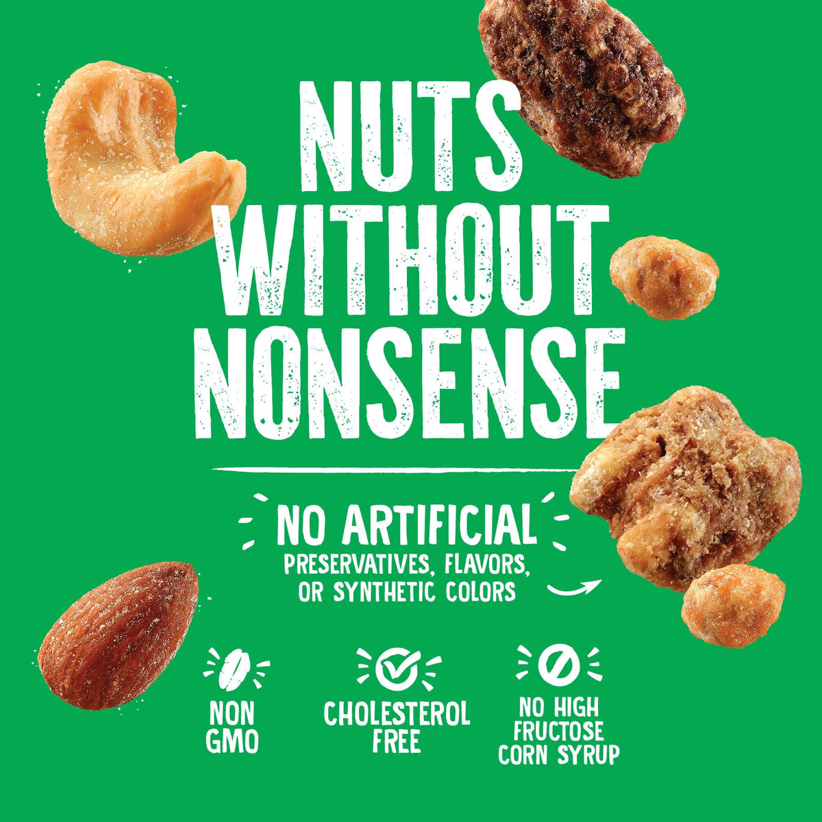 Emerald Salty Sweet Mixed Nuts (1-Pack) | 36oz Resealable Bulk Bag | Features Glazed Peanuts, Walnuts & Pecans, & Roasted Almond