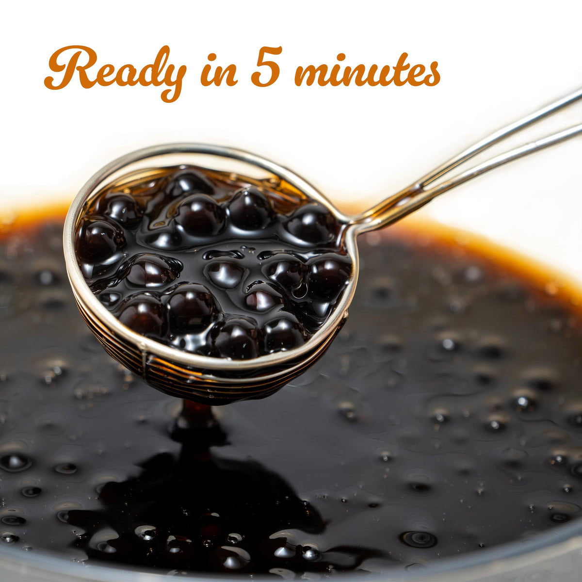 E-FA BRAND Boba Black Tapioca Pearls, Quick Cook, 2.2 LB (Pack of 2), Microwave Ready
