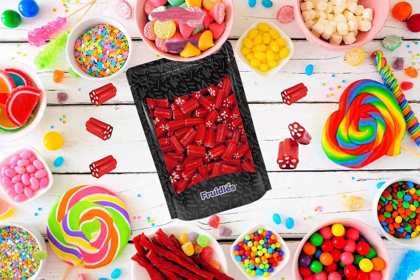Cherry Loaders Gummies, Sweet Chewy Licorice With a Creamy Filling, Fun for Snacking, Parties, Events, and Platters, Non-GMO (4.