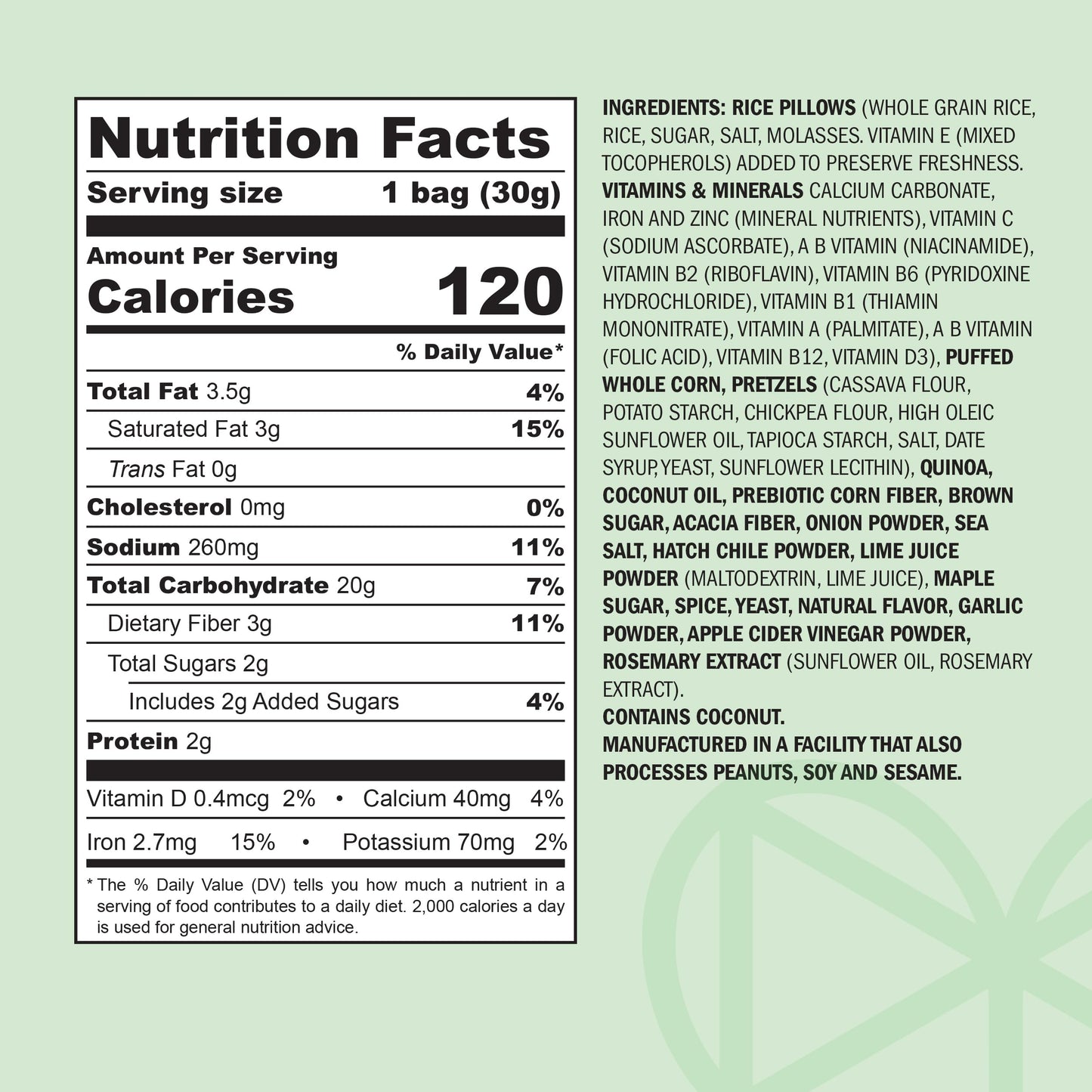 MARIMIX Mini Snack Mix - Hatch Chile Lime, 6 Pack - 1.06 Ounce Each