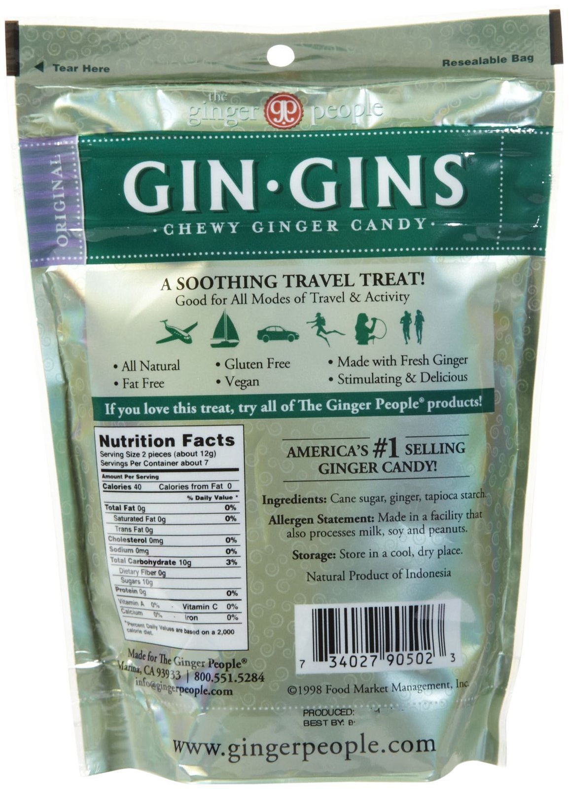 The Ginger People Original Ginger Chews - 3 Oz
