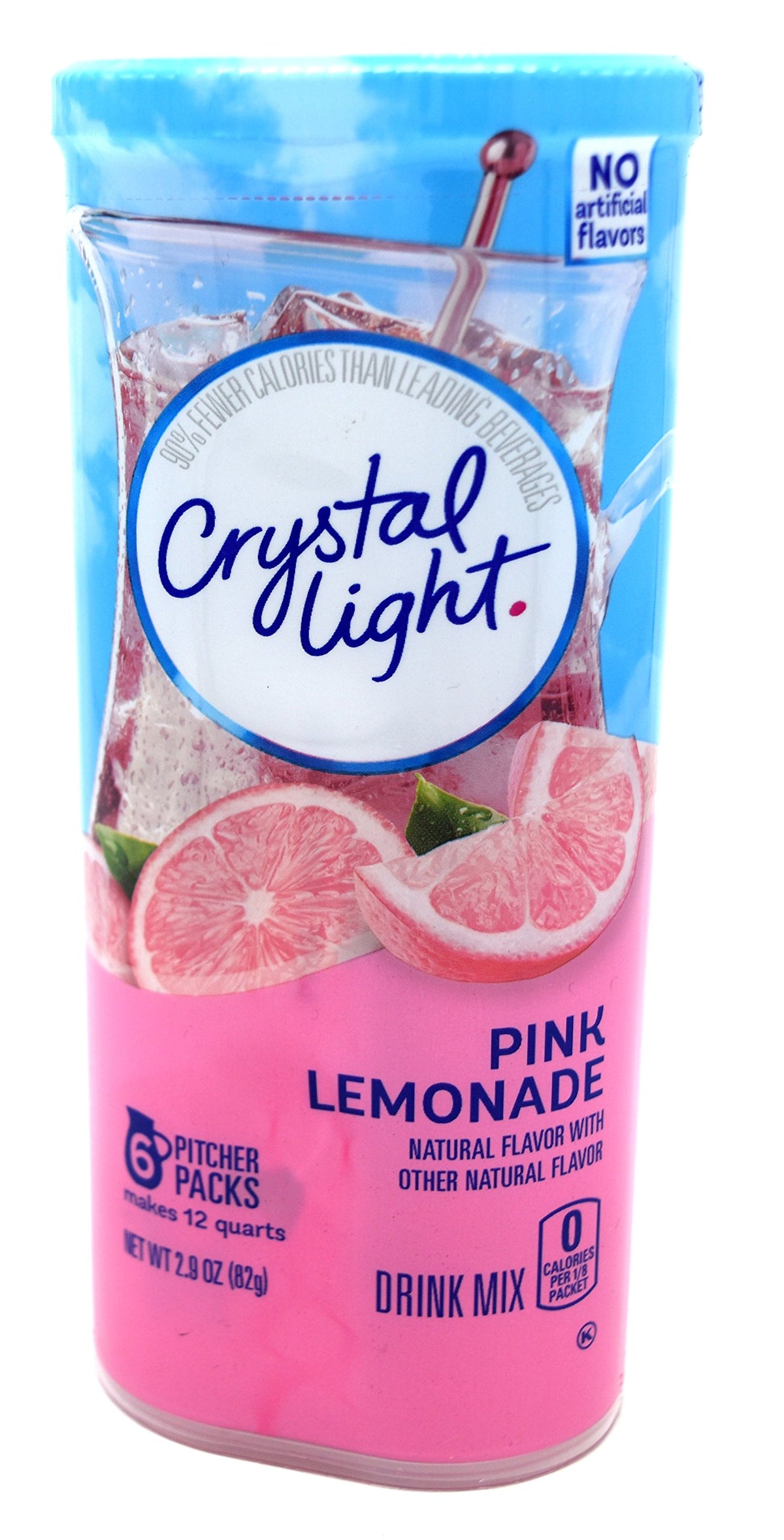 Crystal Light Pink Lemonade Drink Mix, 12-Quart 2.9-Ounce Canister (Pack Of 3)