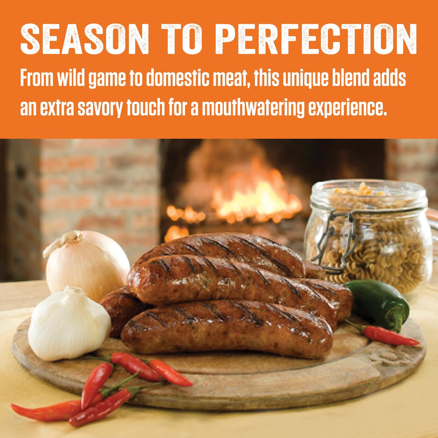 LEM Backwoods Bratwurst Sausage Seasoning, 90 Oz, Ideal for Wild Game & Domestic Meat, Model 9995