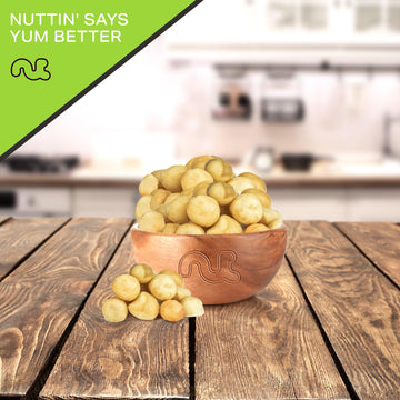 Nut Cravings - Raw Macadamia Nuts, Unsalted, Shelled, Whole, (48Oz - 3 Lb) Bulk Nuts Packed Fresh In Resealable Bag - Kosher Hea