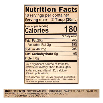 LA MARTINIQUE True French Vinaigrette Dressing, 10 Ounce Bottle (Pack of 1)