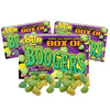 Needzo Sour Box Of Booger Gummies, Tangy Gummy Candy Boogers Movie Theater Box Shareable Candy, Gag Gift Prank Or Christmas Stocking Stuffers, Pack Of 3