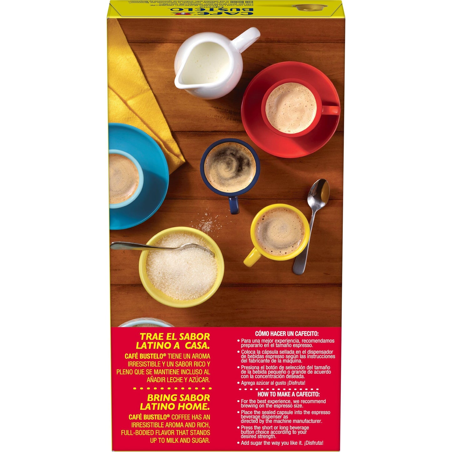 Cafe Bustelo Dark Roast Espresso compact pieces, Nespresso Compatible, Intensity 11, 40 Count