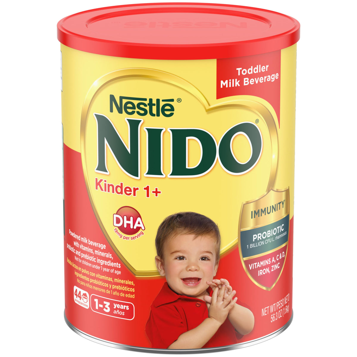 Nido Kinder 1+ Toddler Powdered Milk - 56.3 Oz (3.52 Lb)