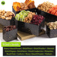 Nut Cravings Gourmet Collection - Thank You Tower Gift Basket, Gourmet Nuts & Dried Fruits With Ty Ribbon + Greeting Card (12 As