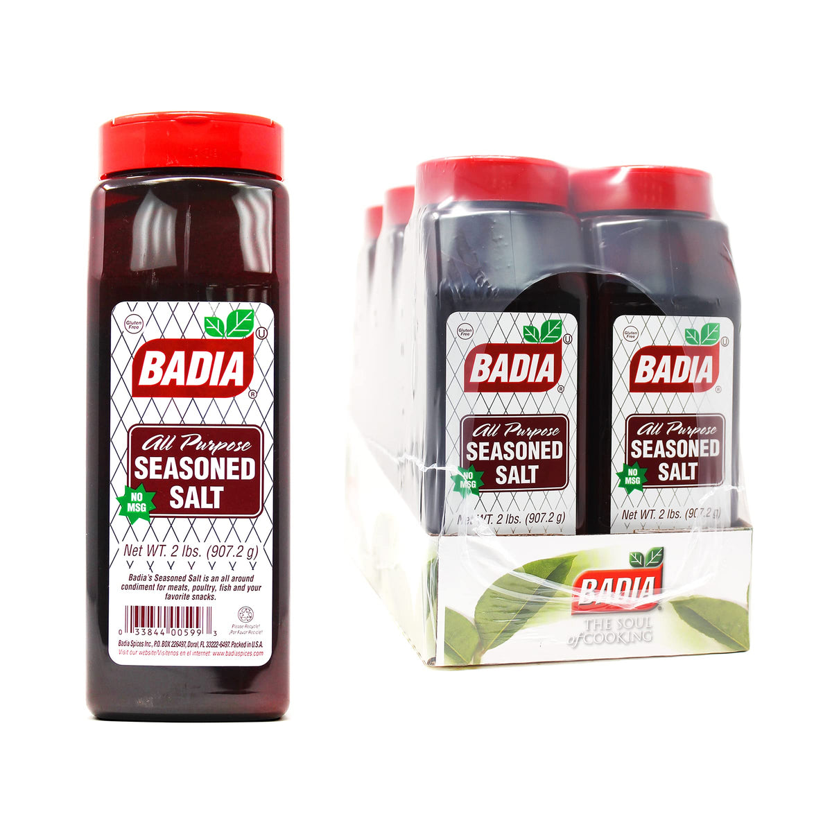 Badia Seasoned Salt, 2 Pound (Pack of 6)