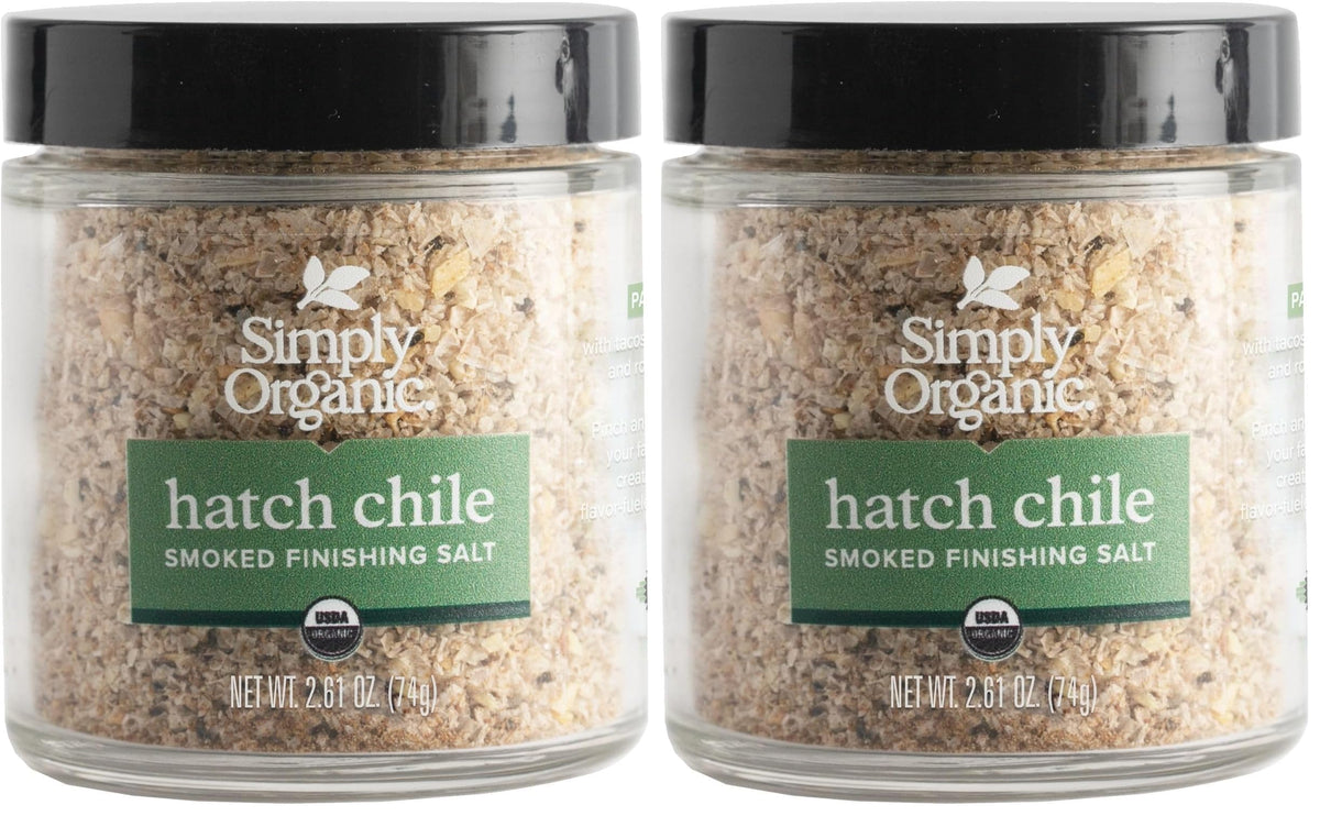 Simply Organic Hatch Chile Finishing Salts, 2.61 Ounce (Pack of 2)