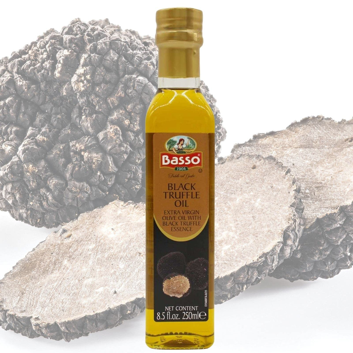 Black & White Truffle Oil Set, Large Bottle Size, 2 Bottles X 8.5Oz (250 Ml), High Concentrate,
