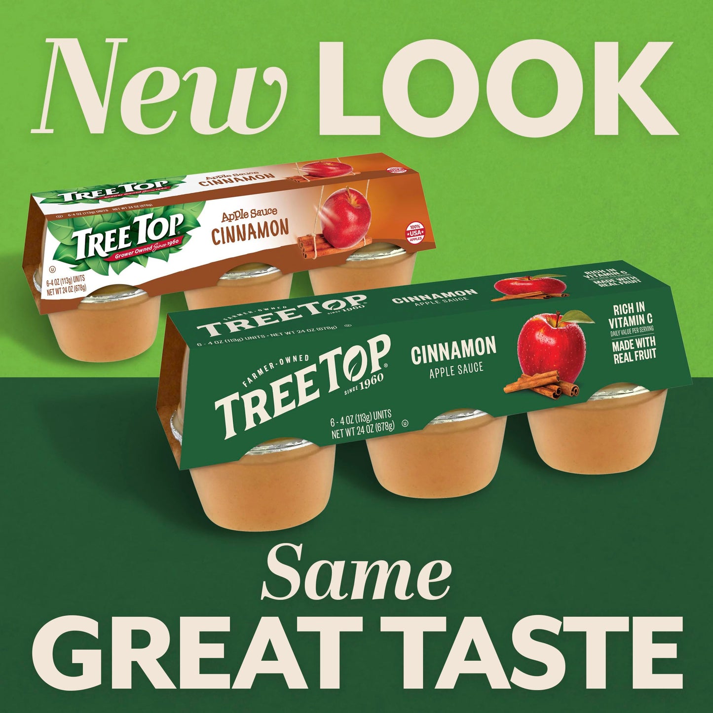 Tree Top Cinnamon Apple Sauce, 6 Count (Pack Of 1)