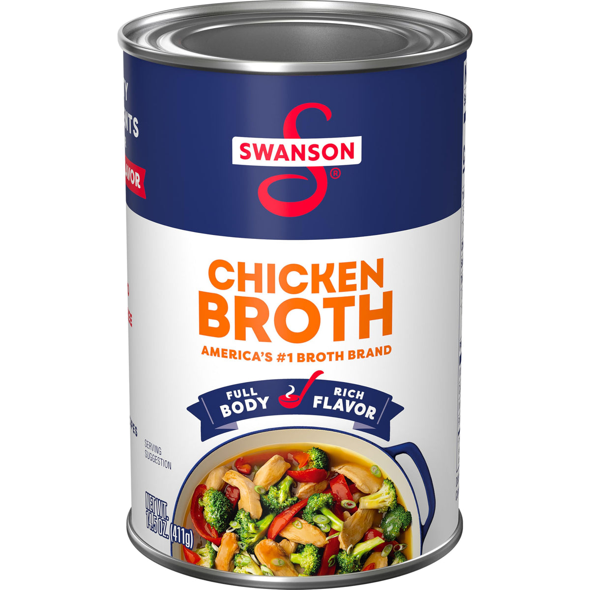 Swanson 100% Natural, Gluten-Free Chicken Broth, 14.5 Oz Can