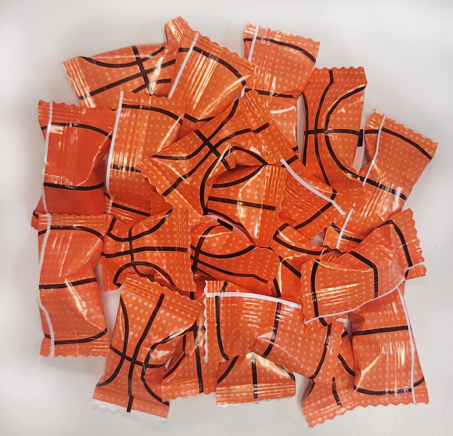 Basketball Themed Peppermints 100 Count Wrapped - Sports Mint Candy