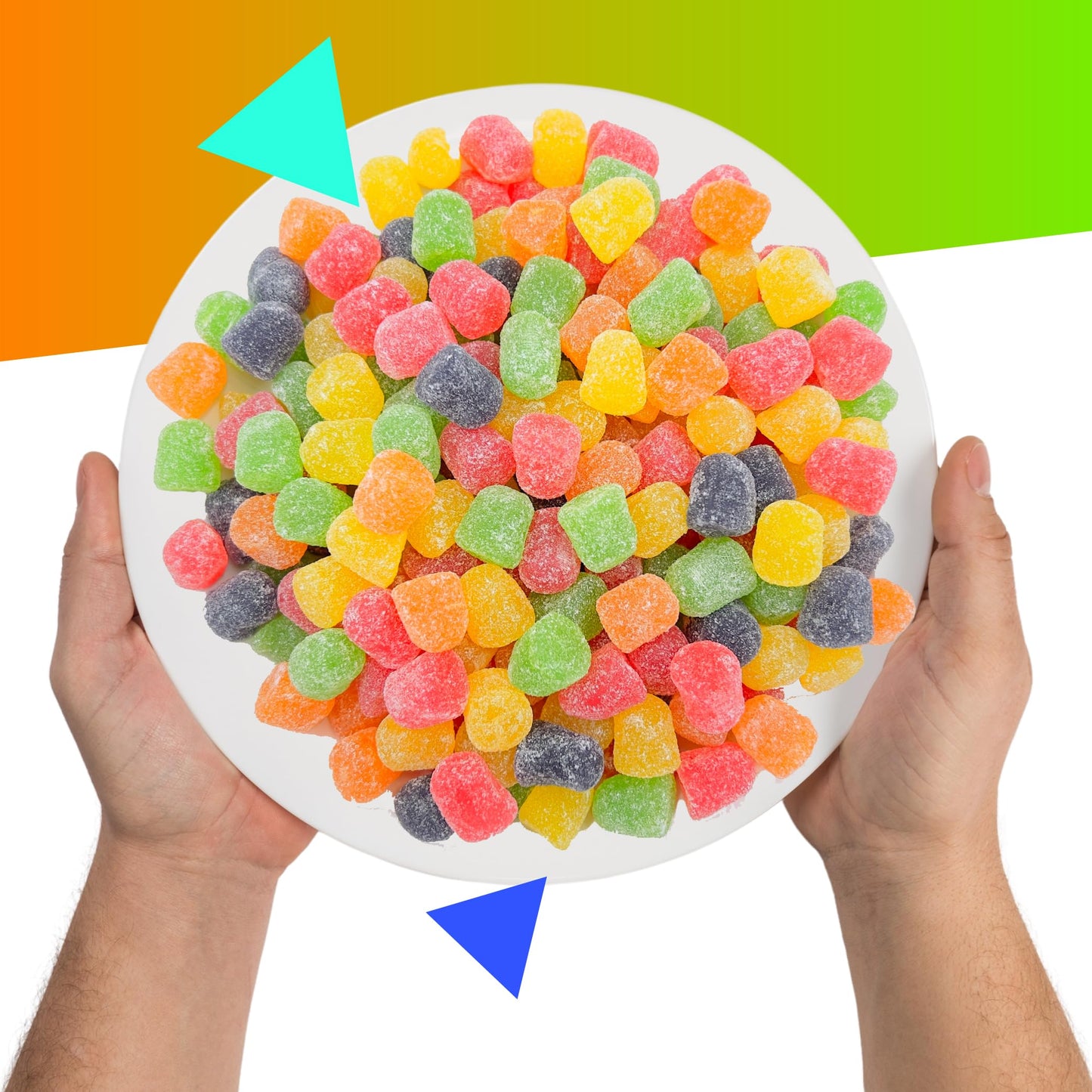 Gum Drops Jelly Candy | 3 Pound Bag | Assorted Fruit Flavored | Old Fashioned Delight