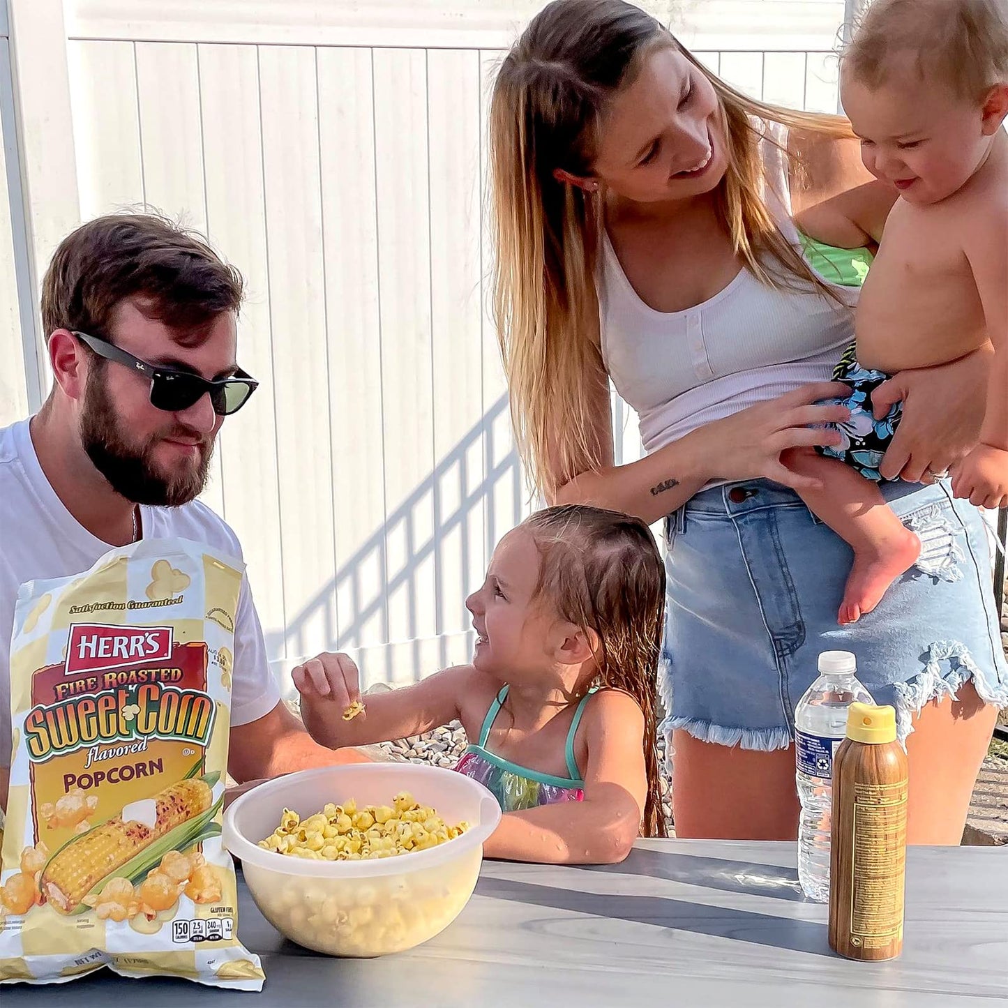 Herrs Popcorn, Fire Roasted Sweet Corn Flavor, 4 Ounce (Pack of 12 Bags) - Popcorn with Sweet and Smoky Corn Flavor - Perfect fo