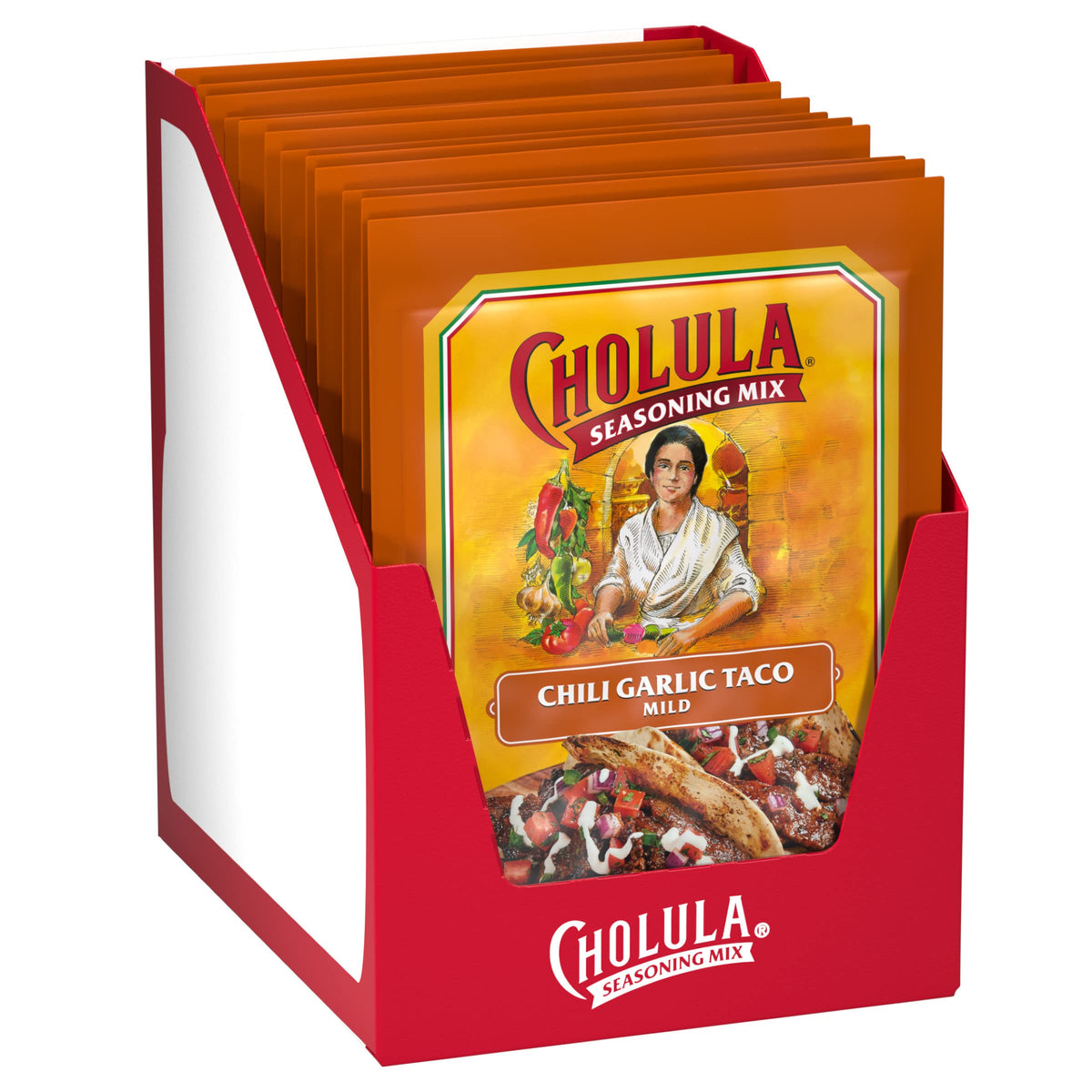 Cholula Chili Garlic Taco Seasoning Mix, 1 Oz (Pack Of 12)