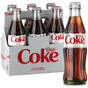 Diet Coke Glass Bottle  8 fl oz  6 Pack (Package May Vary)