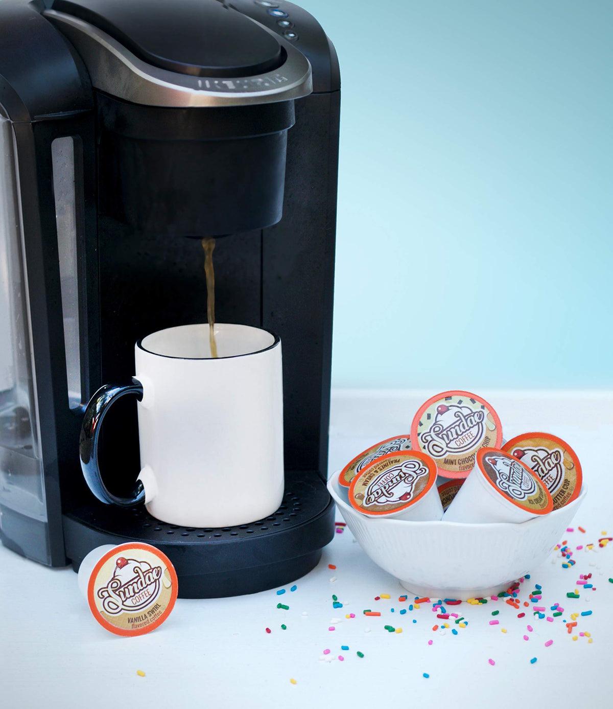 Sundae Ice Cream Flavored Coffee Pods, Compatible With 2.0 Keurig K-Cup Brewer, 48 Count (Assorted Variety Pack)