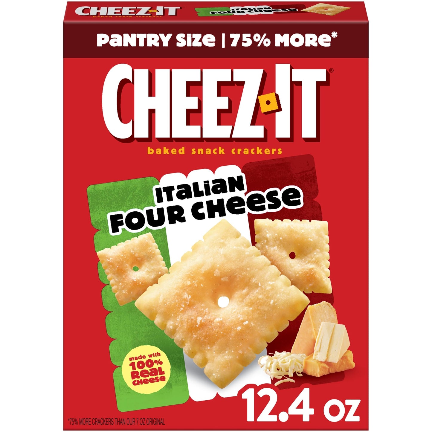 Cheez-It Cheese ers  Baked Snack ers  Office and Kids Snacks  Italian Four Cheese  12.4oz Box (1 Box)