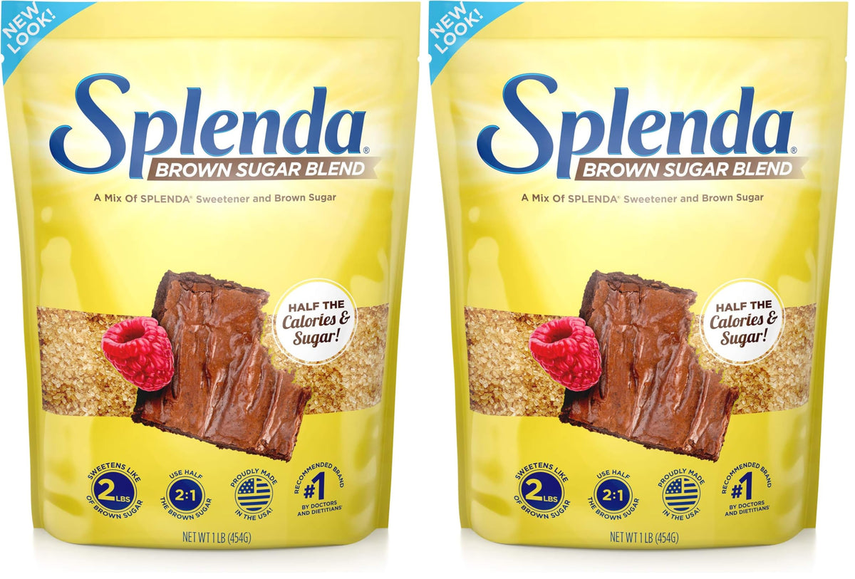 SPLENDA Brown Sugar Blend for Baking, 1 Pound Bag (Pack of 2)