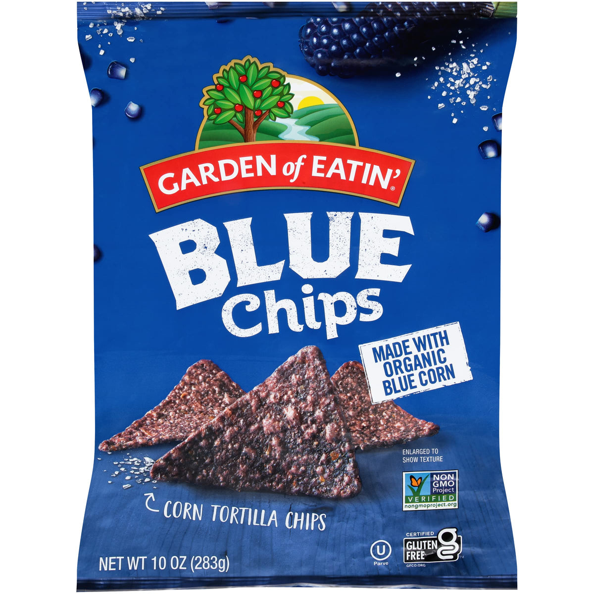Garden of Eatin Blue Corn Tortilla Chips, 10 oz (Pack of 12)