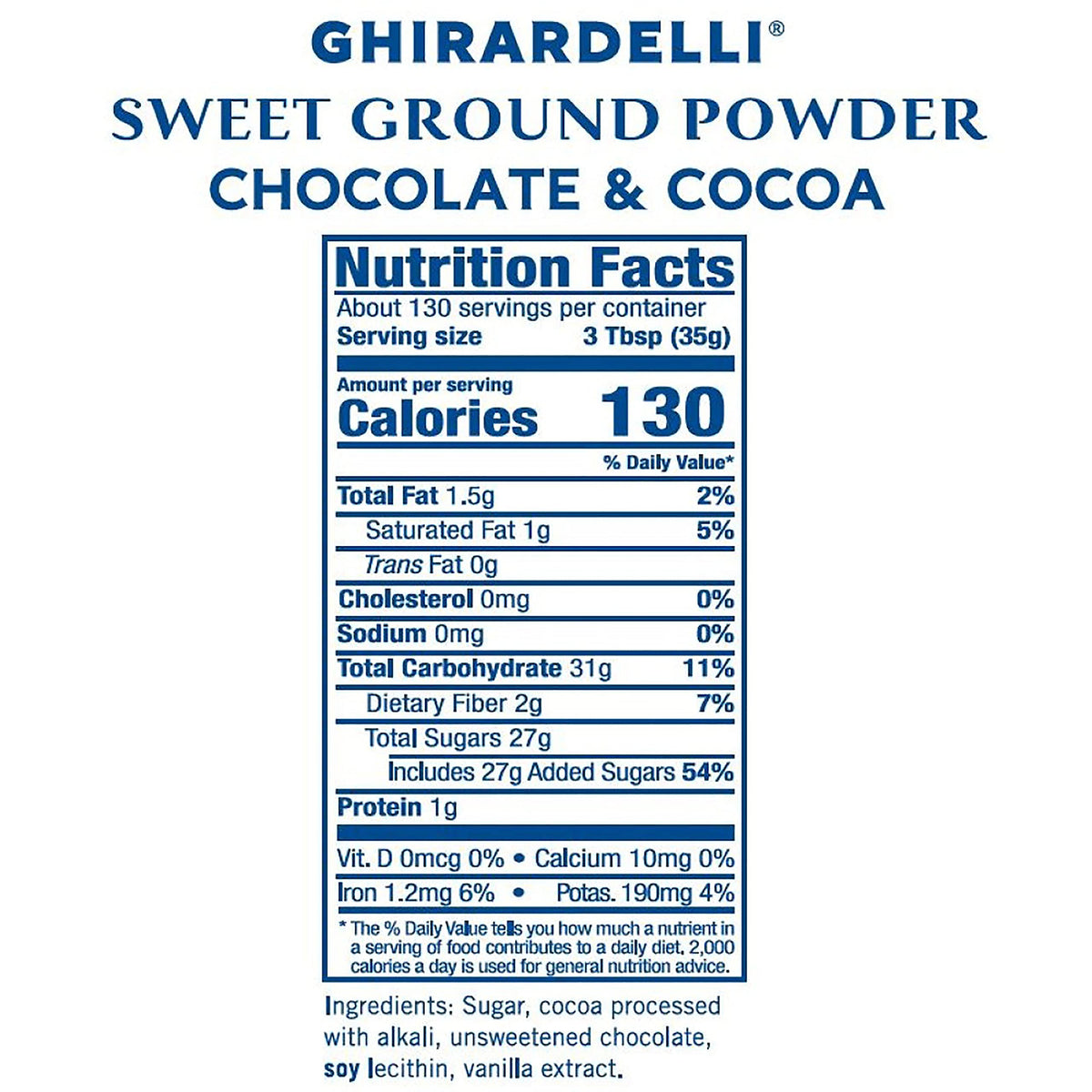 Ghirardelli Chocolate Sweet Ground Chocolate & Cocoa Beverage Mix, 10-Pound Package